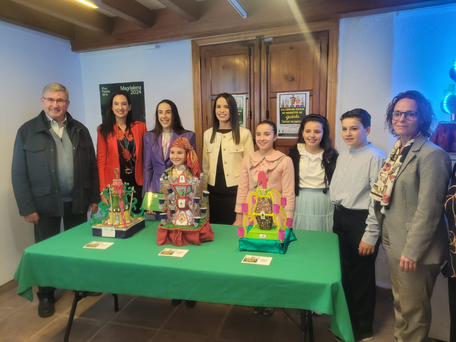 Sergio Tirado y su “Fanal de Festa”, ganadores del XXI Concurso Escolar de Maquetas de Gaiatas