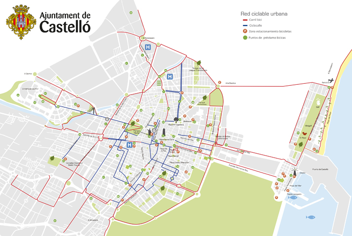 Castelló pone en valor los casi 100 kilómetros de carriles bici en el Día Mundial de la Bicicleta