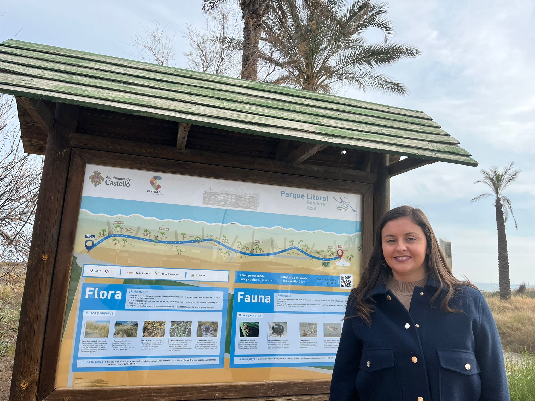 El sendero del Parque Litoral renueva un año más su galardón Bandera Sendero Azul, un reconocimiento que solo tienen 9 senderos de la provincia de Castellón