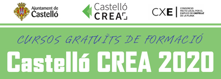 Cartel Cursos Castelló Crea 2020