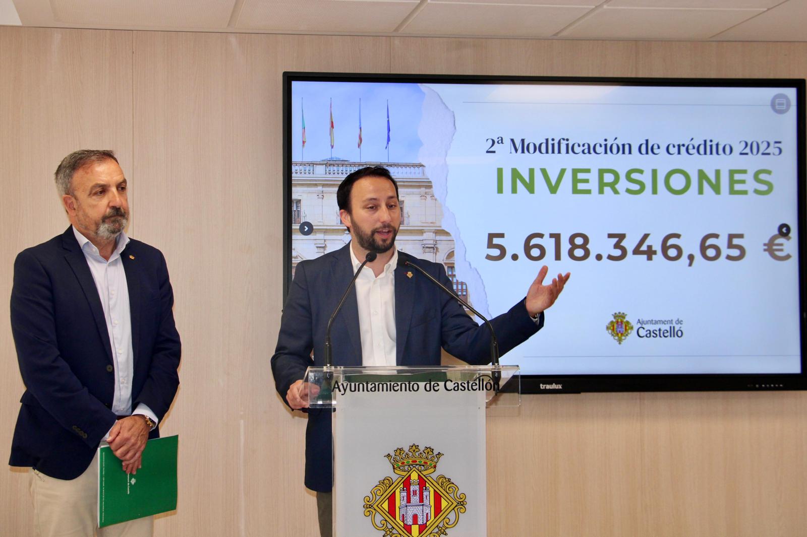 El Gobierno municipal suma más de 5,6 millones de euros para inversiones a través de una nueva modificación de crédito