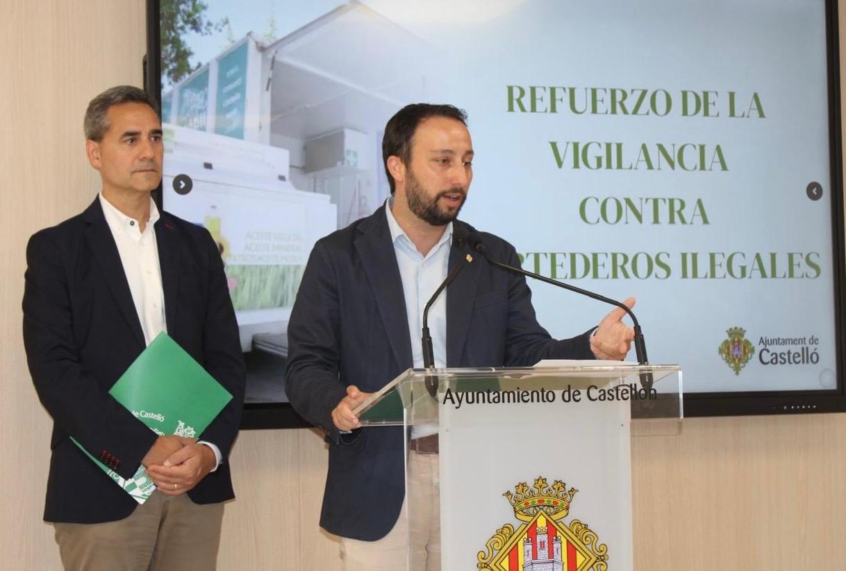 Castellón redobla esfuerzos contra los vertederos ilegales con más policía en puntos identificados por la ciudad para sancionar a los infractores con hasta 100.000 euros