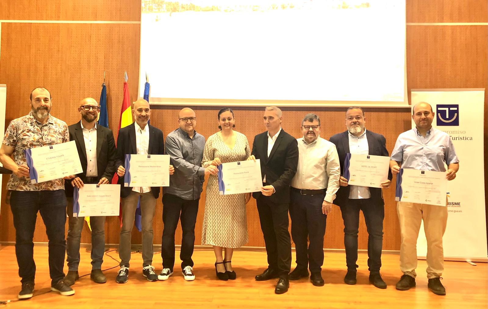 Un total d'onze empreses i servicis de Castelló reben el distintiu SICTED de ‘Compromís de Qualitat Turística’